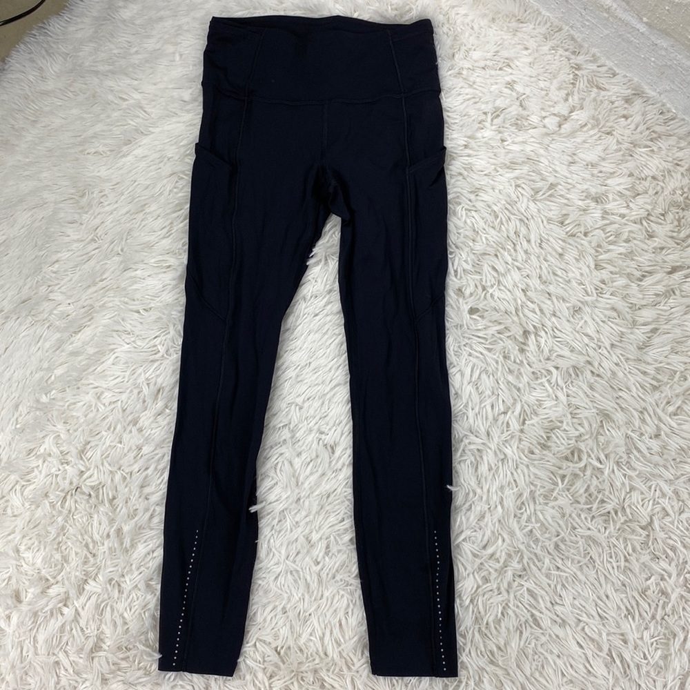 Lululemon Fast & Free 7/8 Tight II *Nulux 25" Black